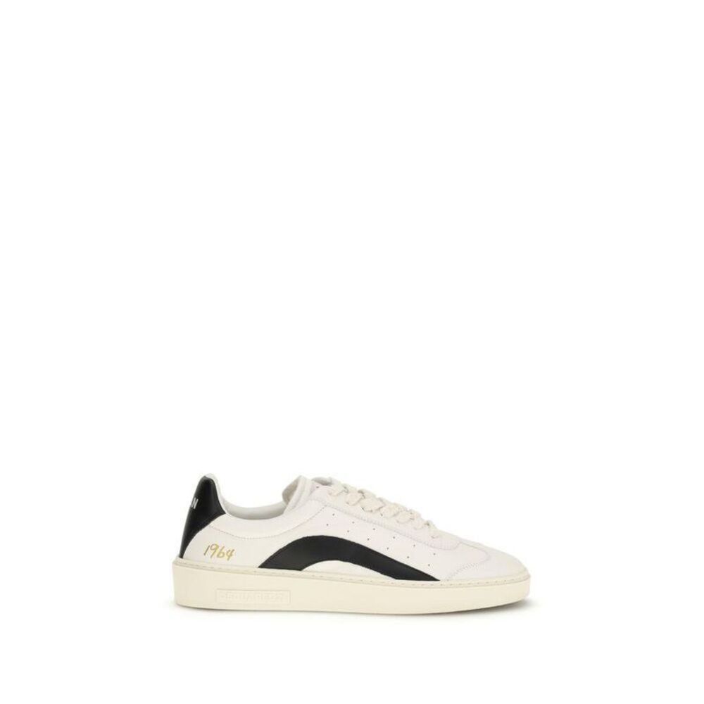 Dsquared² Calf Leather Low Top Sneakers Men Multicolor